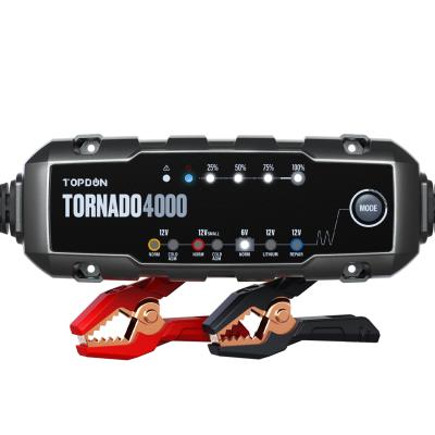 China topdon QC4.0 lithium battery charger super automatic tornado 4000 capacitor battery 12v battery charger for sale