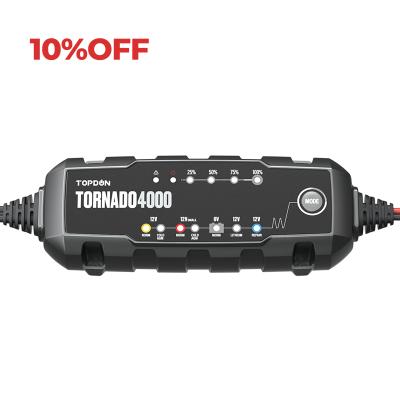 China Hot selling topdon tornado t4000 t4a 12 volt 6V 12v 24v lithium car battery automotive charger standard battery for sale