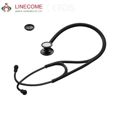 China Solid Black Cardiology LCCK-SS757CPF Physician Stainless Steel Stethoscope for sale