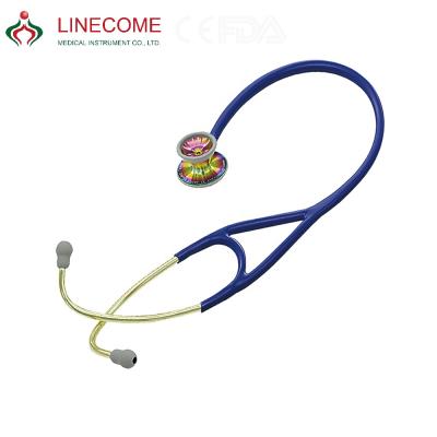 China Hot Selling Cardiology Stainless Steel Stethoscope Rainbow Color LCCK-S747PFR for sale