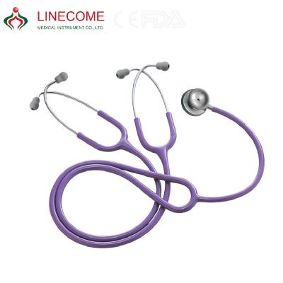 China Steel Taiwan Made CE Teaching Stethoscope Series 2 Sets Binaural Cardiology LCCK-S621PF for sale