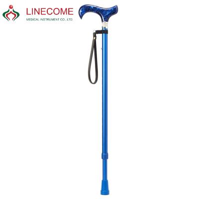 China LCMS-225R-SWR-DBL-568ACDBL Royal Navy Lightweight Cane Walking Stick Royal Navy Aluminum Crutches 138-183cm for sale