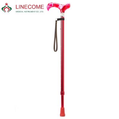 China LCMS-225R-SWR-RD-568AC47 Lightweight Cane Walking Stick Royal Red Aluminum Crutches 138-183cm Royal Canes for sale