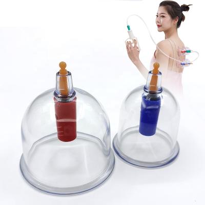 China Chinese Factory Wholesale Silicone Body Therapy Massager Set Facial Cupping Vacuum Cans Hijama Cuping Cups for sale