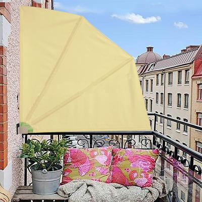 China Door/Window/Foldable Steel Canopy Shade/Sun Shade Fan Shape Balcony Balcony Tent Rain For Terrace for sale