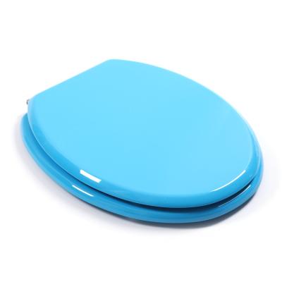 China Children's Toilet Seats Molded Wooden Blue Cheap Porcelain Colored Modern Sanitary Ware WC Kids Waterproof Oval Toilet Seat Covers for sale