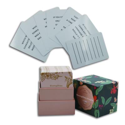 China OEM Kids Game Playing Cards Eco-Friendly Material Custom Deck Packaging Card With Box Flash Memory Game Card Manufacturers for sale