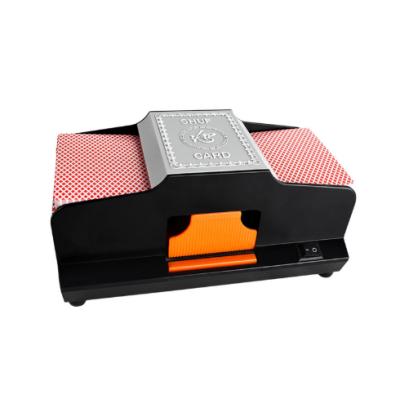 China Modern Battery Operated Automatic Card Shuffler 2 Deck Card Shuffler For Home Poker Rummy Blackjack Card Games for sale