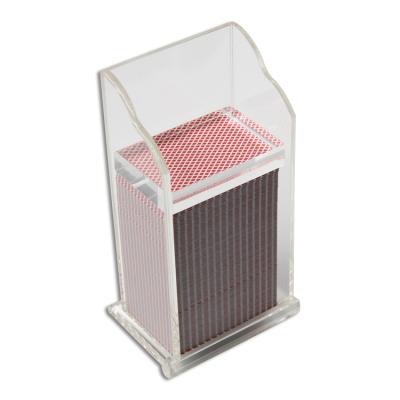 China Durable Wholesale High Quality Acrylic 8 Deck Discard Box Poker Case For Casino for sale