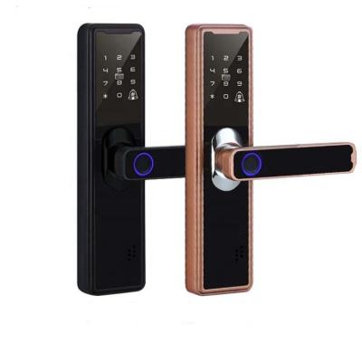 China 2022 Hotel Safe Home Biometric Fingerprint High Security Smart Home Wifi TUYA Door Lock Smart Digital Smart Lock TUYA for sale