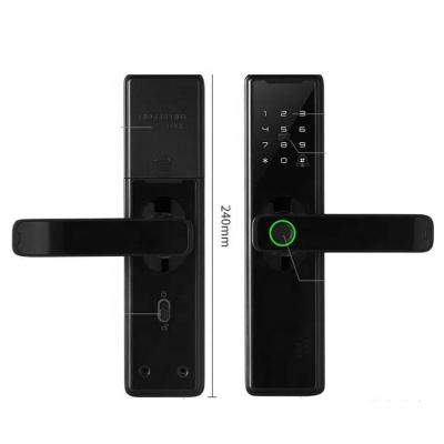 China High Security Hotel Home Office Door Lock Fingerprintt Card System Home Biometric Smart Smart Door Lock for sale