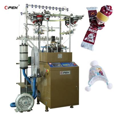 China Knitting Machine for Football Club Scarf Opek 365 Hot Fashion Beanie Knitting Style for sale