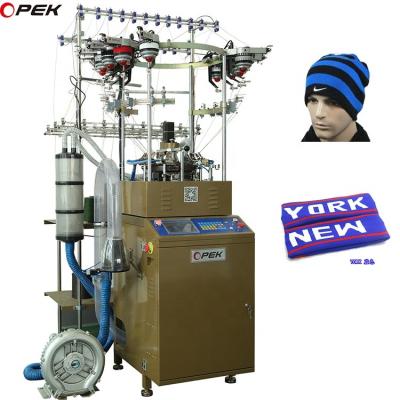 China Customizable 144-400 Needle OPEK Fully Computerized Jacquard Beanie Knitting Machine for sale