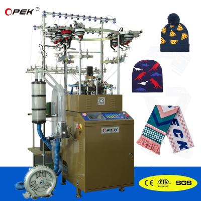 China Touch Screen Fully Computerized Jacquard Knitting Machine for Sport Hat and Scarves 325 KG for sale