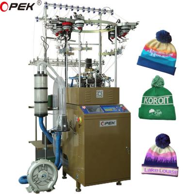 China High Speed Jacquard Muslim Prayer Cap Knitting Machine 752*663*1418mm Size and Design for sale