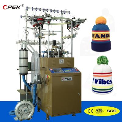 China 8-10-12 Multi-Gauge Computerized Single Jersey Jacquard Beanie Hoed Cap breimachine Te koop