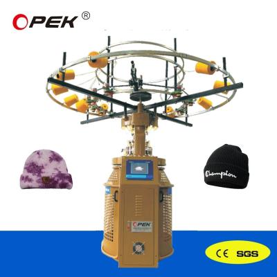 China OPEK Fully Automatic Circular Knitting Seamless Tube Headwear Machine with Auto Alarm for sale