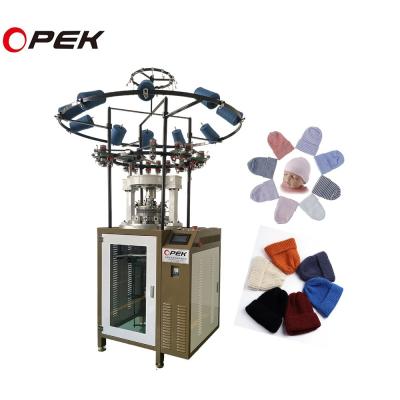 China Computerized OPEK Rib Hat Cap Circular Knitting Machine for 450 KG for sale