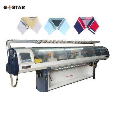 China Fabric Knitting 80 Inch Single Knitting Method Automatic Collar Flat Knitting Machine for sale