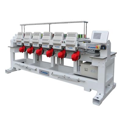 China 400*450 Max Emb.area 6 Heads Embroidery Machine for Big Area Industrial Flat Fabric for sale