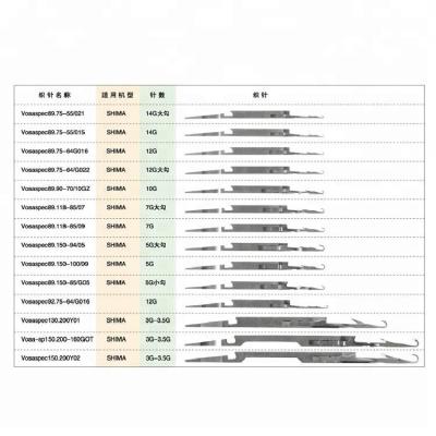 China VOSASPEC89.150-100/09 5G Needles for Double System Home Knitting Machines Home for sale