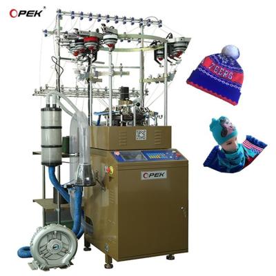 China 1KW Fully Computerized Jacquard Beanie Hat and Scarf Knitting Machine for Knitted Hats for sale