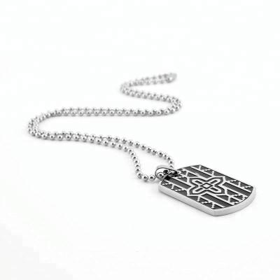 China FASHIONABLE Hot Selling American Army Troops Mens Stainless Steel Necklaces for sale