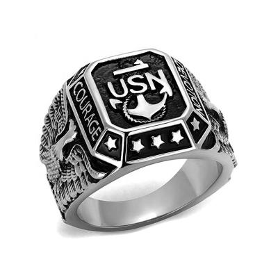 China Stainless Steel Thor Pattern Rings Engraved Fashion Men's Jewelry for sale