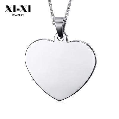 China FASHIONABLE Heart Pendants Charm Jewelry Gold Plated Stainless Steel Engraved Sterling Silver Jade Red Rose Rose Quartz Enamel Heart Pendant for sale