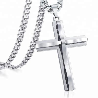 China Mens/Womens Tennis Chain Charm Mini FASHIONABLE CZ Ankh Cross Pendant Gold Filled Silver/Gold Iced Out Diamond Jesus Small Cross Pendant For Boy for sale