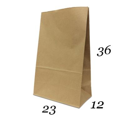 China Stock RTS Kraft Paper Bag Recyclable Carry Packaging Recycled Brown Kraft Cheap Shopping Paper Bags For Coffee Brand Food Grocery for sale