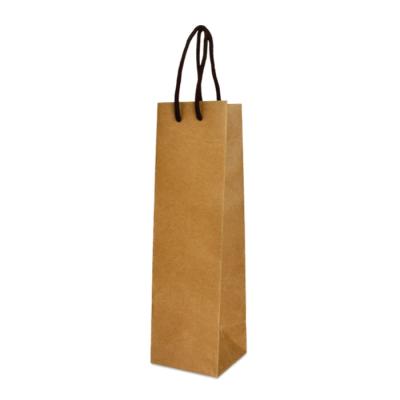 China Recyclable Stock Paper Wine Bottle Sack Paper Bags For Birthday Christmas Wedding Party for sale