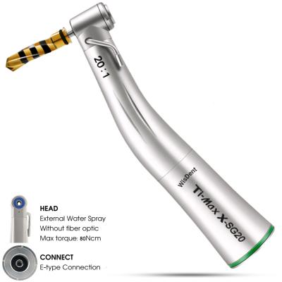 China CA Office: 2.35mm Ring Reduction E X SG20 Dental Surgery Ti Implant Max Handpiece 20:1 Green Type Contra Angle No Fiber Optic Hand Piece for sale