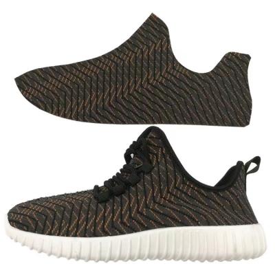 China Nylon Competitive Price Stylish Breathable Knit Top Upper Mens Sports Shoes Accessories for sale