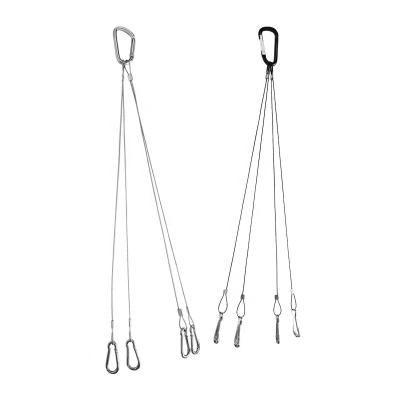 China Hanging Plants Stainless Steel Hanger Lanyard For Plant Grow Aquarium Light Lamp Hanging Kit for sale