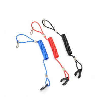 China Free Cutting Steel Safety Key Boat Stop kill Switch Lanyard Tether Parts Motor Engine Marine Outboard For Yamaha for sale