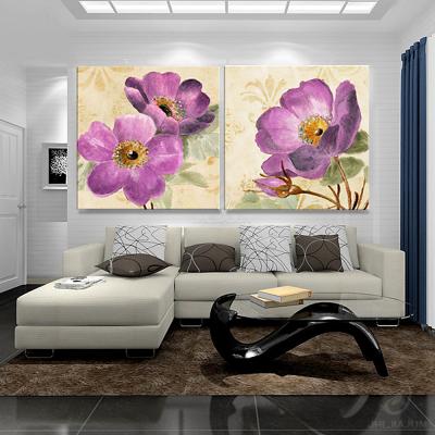 China International Organization for Standardization 2 Panel Canvas Print 3D Floral Canvas Wall Art Painting for sale