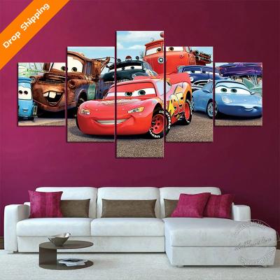 Chine International Organization for Standardization 5 Paintings Children Truck Painting Canvas Poster Printing Home Decoration Canvas à vendre