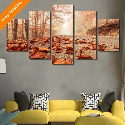 China International Organization for Standardization Maple Leaf Floor 5 Canvas Painting Poster Printing Home Decoration Canvas à venda