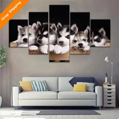 Chine Cute Cat Anime 5 Canvas Painting Wall Art Living Room Bedroom Home Decoration International Organization for Standardization à vendre