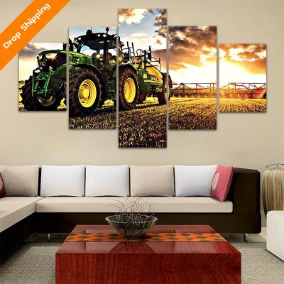 中国 International Organization for Standardization Beautiful Fresh Car Painting Art Living Room Bedroom Home Decoration Painting Canvas Printing 5 Sheets 販売のため