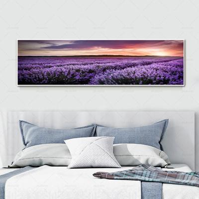 China International Organization for Standardization and Lavender Palace Art Purple Flower Art Canvas Painting Printed Decor for Hotel for sale