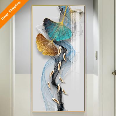 China Custom Crystal Painting China Abstract Hotel Painting Wall Decoration Art Carp Customization Painting Home Decor for sale