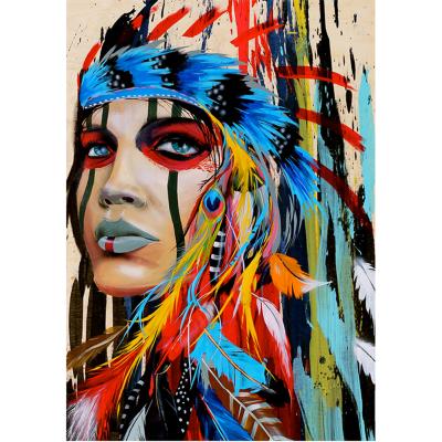 China Colorful Indian Abstract Christmas Gift 5D Diamond Painting Painting International Organization for Standardization for sale