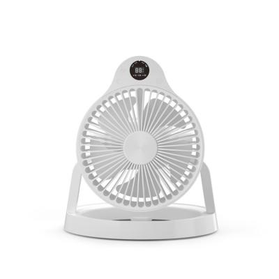 China 2020 Hot Selling Mini Desktop Light Outdoor USB Rechargeable Ceiling Fan Multi Stage Power Bank Use for sale