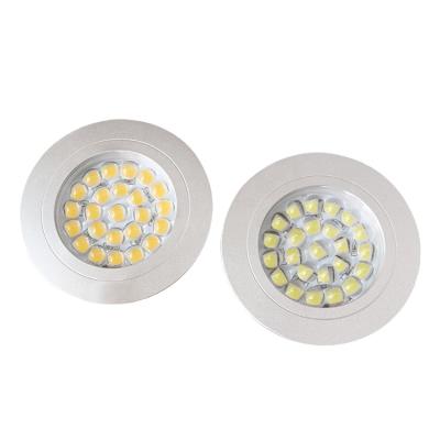 China Modern Round 12V Under Cabinet Led Recessed Led Showcase Under Cabinet Light for sale