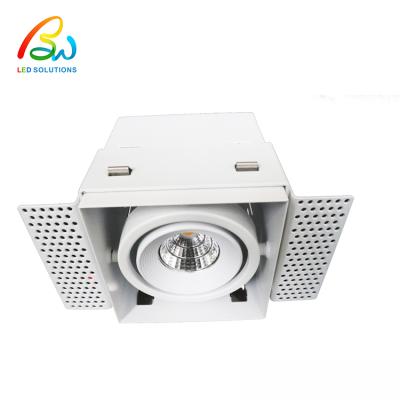 China Square Recessed Energy Saving Housing Recessed 12W 24W 36W COB Grille Downlight Led Corporate Lamp for sale