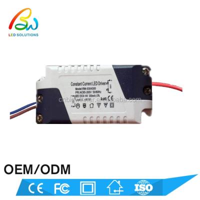 China 85-265VAC Factory Input 300mA 3-4*1w CE RoHS Constant Current Led Driver RM-0304300 for sale