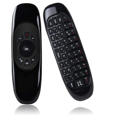 China Hot Selling 2.4G Wireless RF Technology Air C120 USB Mouse Remote Control With Mini Keyboard Build In Battery for sale