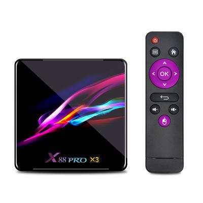 China Pro X3 S905X3 HD X88 Quad Core With Android 9.0 TV Box 2gb/4gb+16gb/32gb/64gb Dual Core wifi and BT for sale